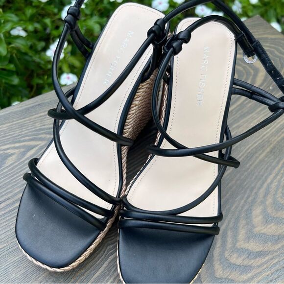 Marc Fisher Zesty Espadrille 🌺 Black 🌺 size 7.5 - Picture 8 of 8